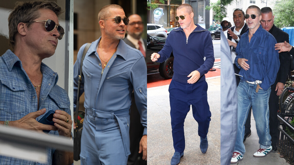 有一種藍是「小布藍」！《F1》布萊德彼特命定色穿搭太高分，約會和電影首映根本百變帥熟男