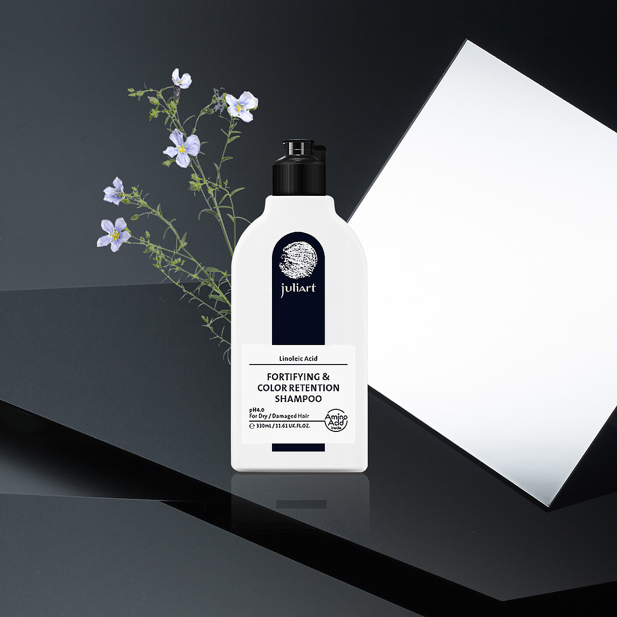 juliArt 亞麻健髮護色洗髮精，330ml NT800