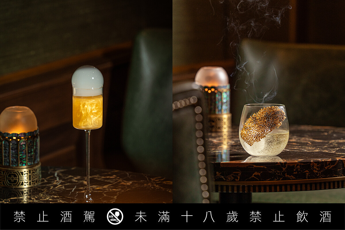 以十種寶石為靈感打造酒單。