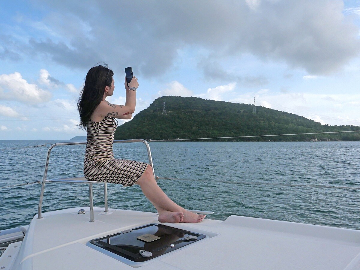 可在船體各個角度拍下美麗的海天一色。