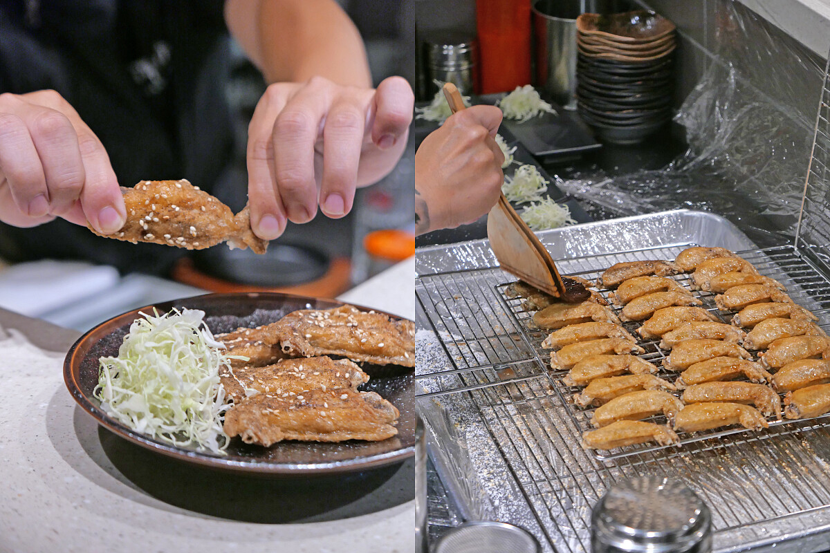 「元祖手羽先唐揚」。