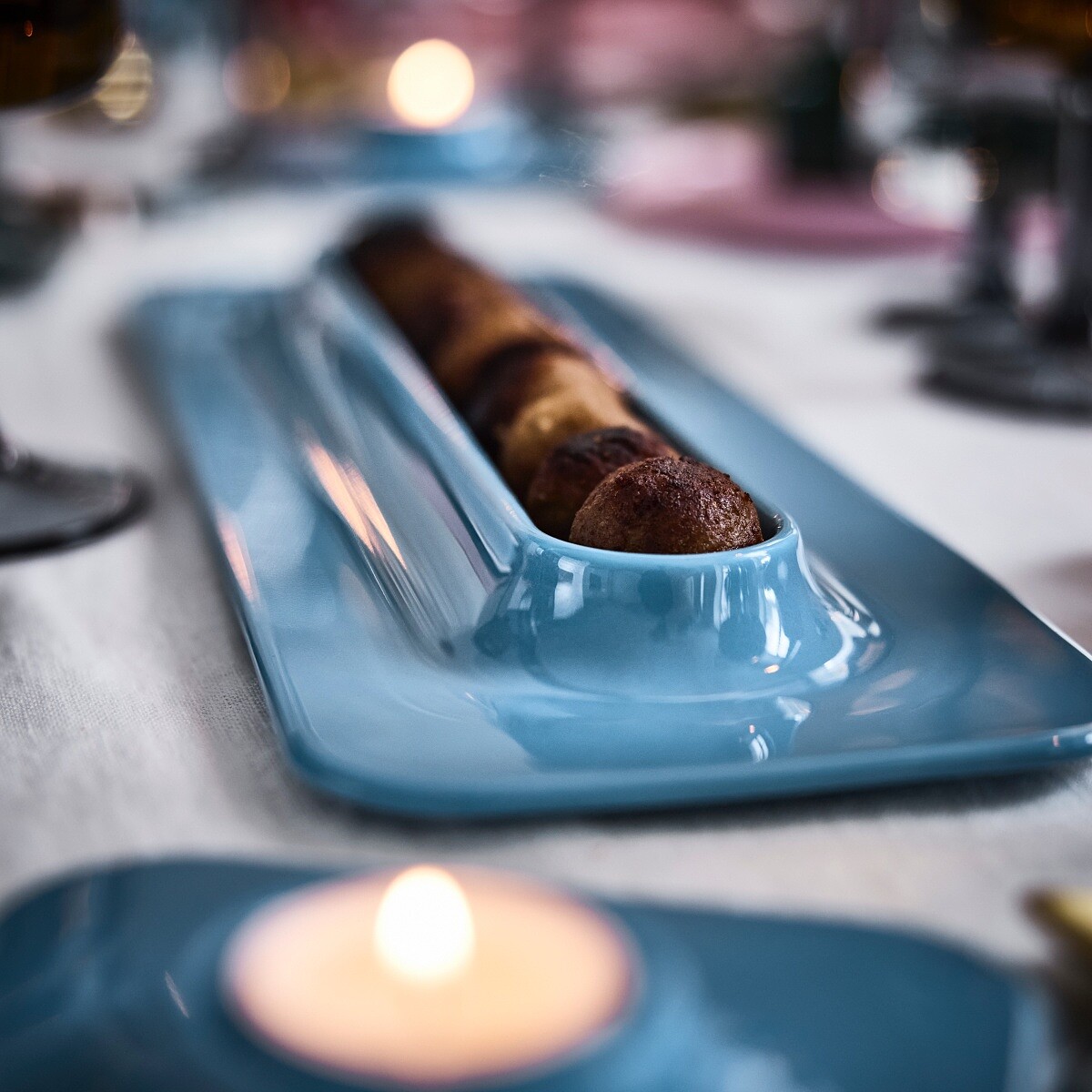 引起話題的「肉丸盤」。