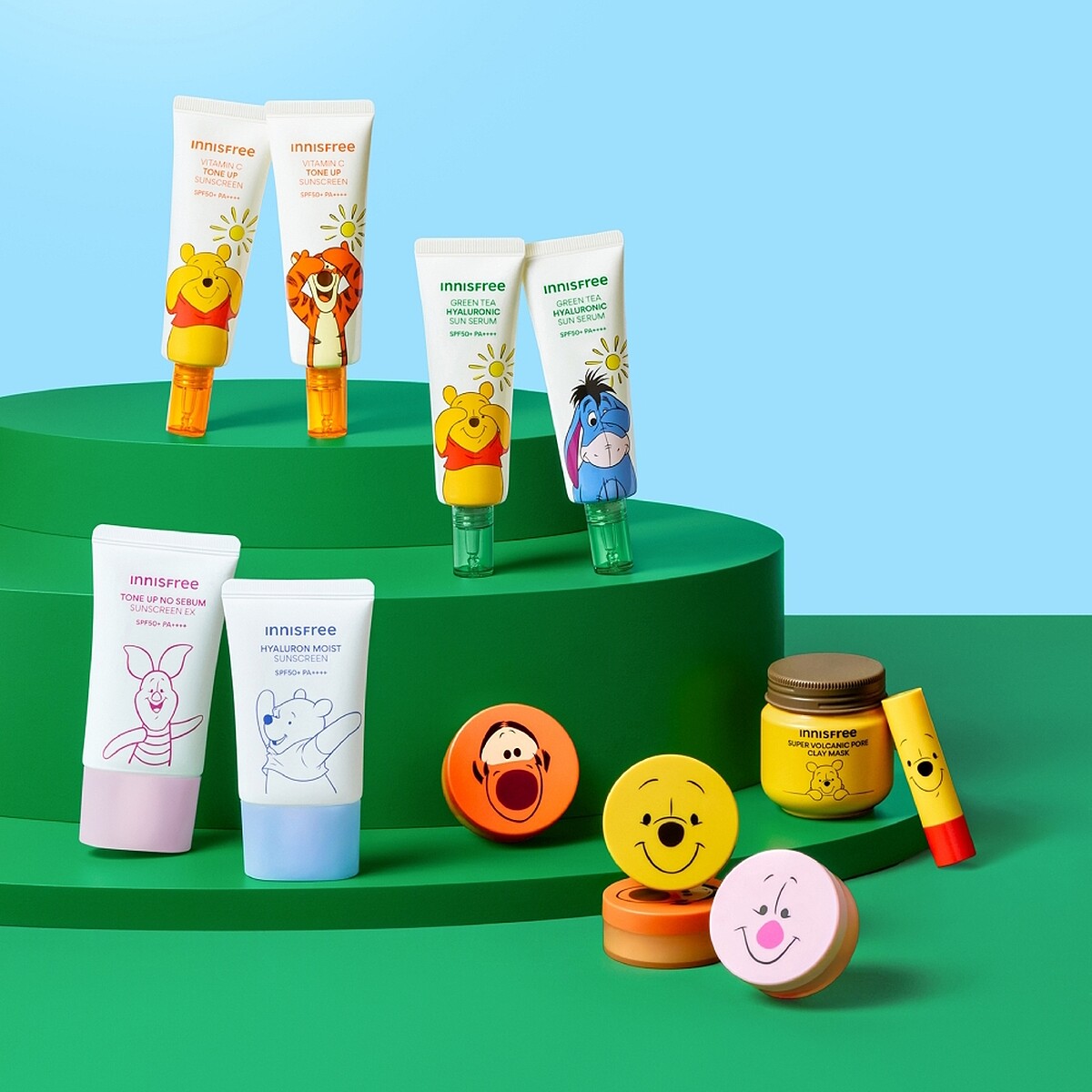 小熊維尼❤INNISFREE聯名系列。