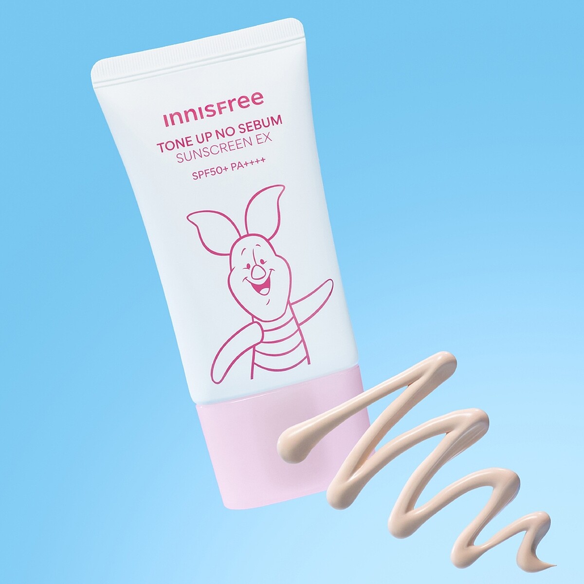 innisfree向日葵亮顏控油防曬霜SPF50+/PA++++ (小熊維尼限定版) 60ml，NT580
