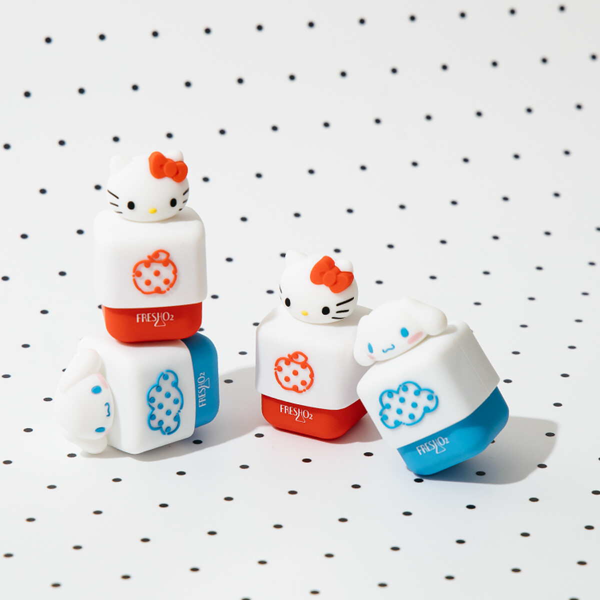 FreshO2 Hello Kitty補水護唇小方糖、大耳狗喜拿夢幻雲小方糖6.8g，NT480