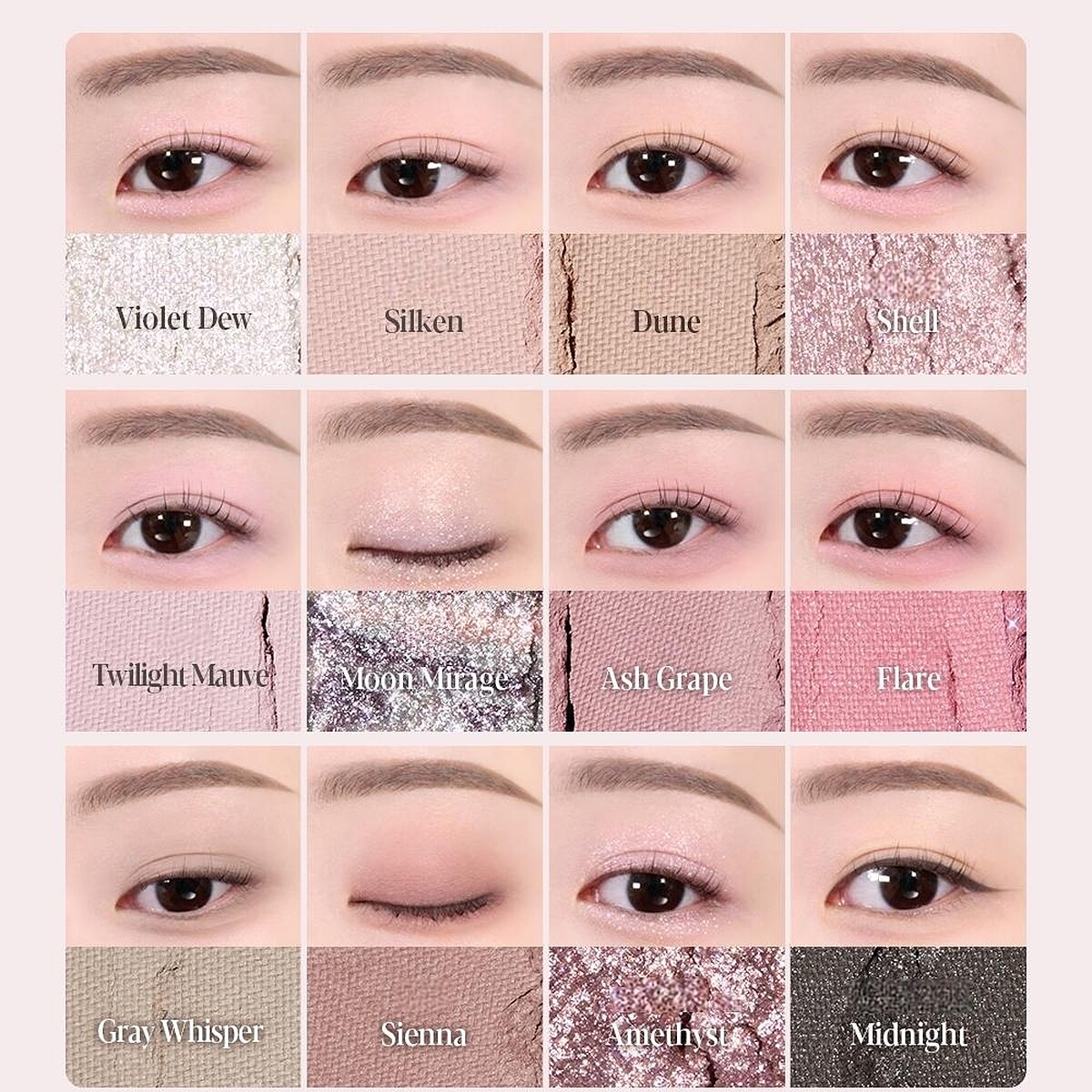 ESPOIR EYE CORE PALETTE 眼影盤 #10 Midnight Shel，NT680
