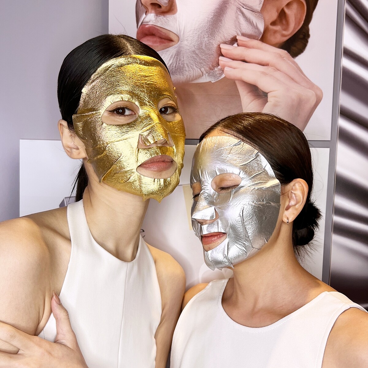 R&eacute;Vive黃金煥白超導面膜&銀采抗皺超導面膜實品。