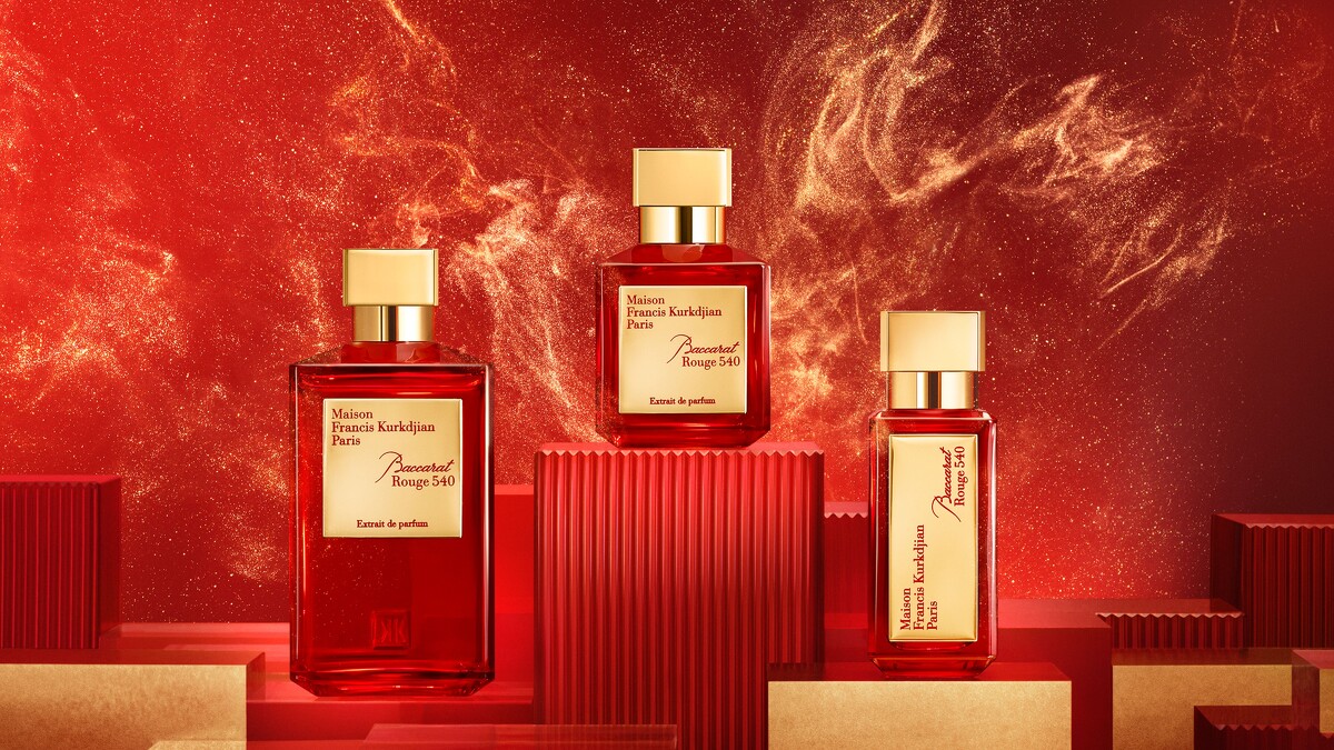 Maison Francis Kurkdjian Baccarat Rouge 540 水晶之燄香精，35ml NT8,700、70ml NT14,000、200ml NT40,100