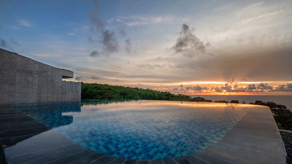 無邊際泳池夕陽景色,Photo/李國民