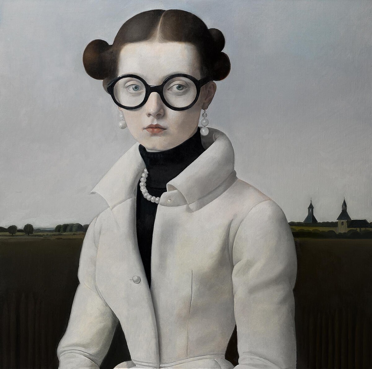 冷意掠過她的雙眼 Cool Across Her Eyes｜油畫 Oil on canvas