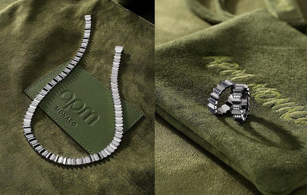 左 : Up and Down項圈 NT 20,400，右 : Up and Down戒指 NT 4,200