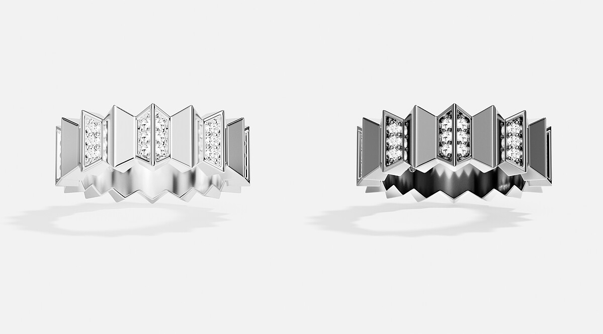 左 : Up and Down戒指 NT 4,200/右 : Up and Down戒指 NT 4,200 