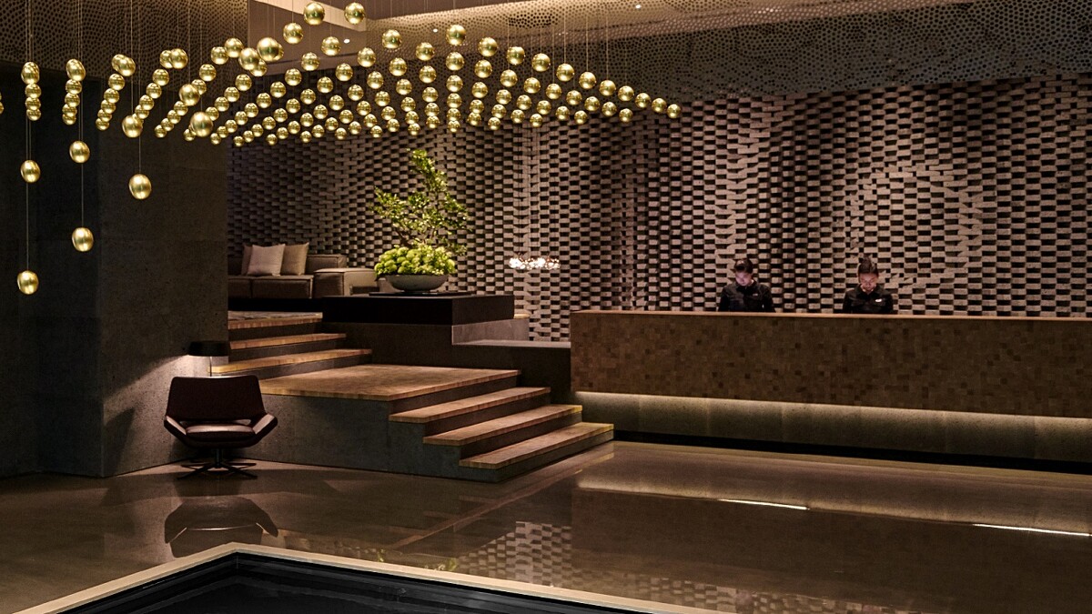 「高雄然一酒店」大廳4D浮空動力裝置藝術《舞動的粒子》