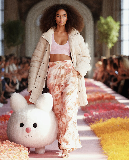  Maria Vinagre 在 AI 服裝設計週第二季的設計《任意選擇》（À La Carte）