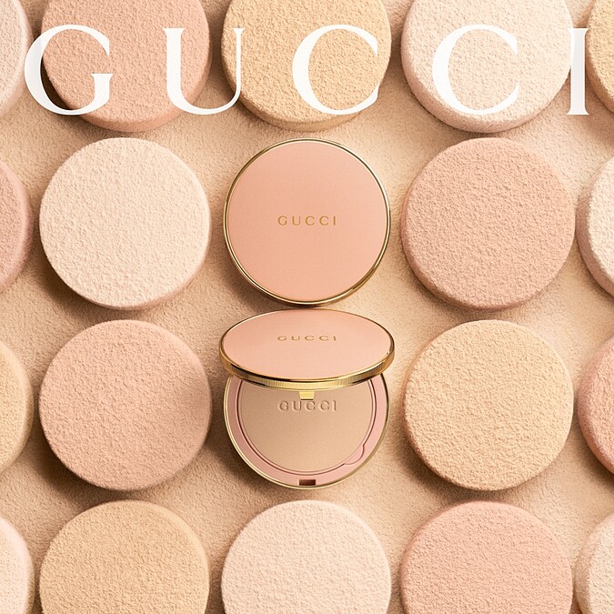 GUCCI柔焦凝光粉餅SPF 20/PA++(共5色)，NT2,400