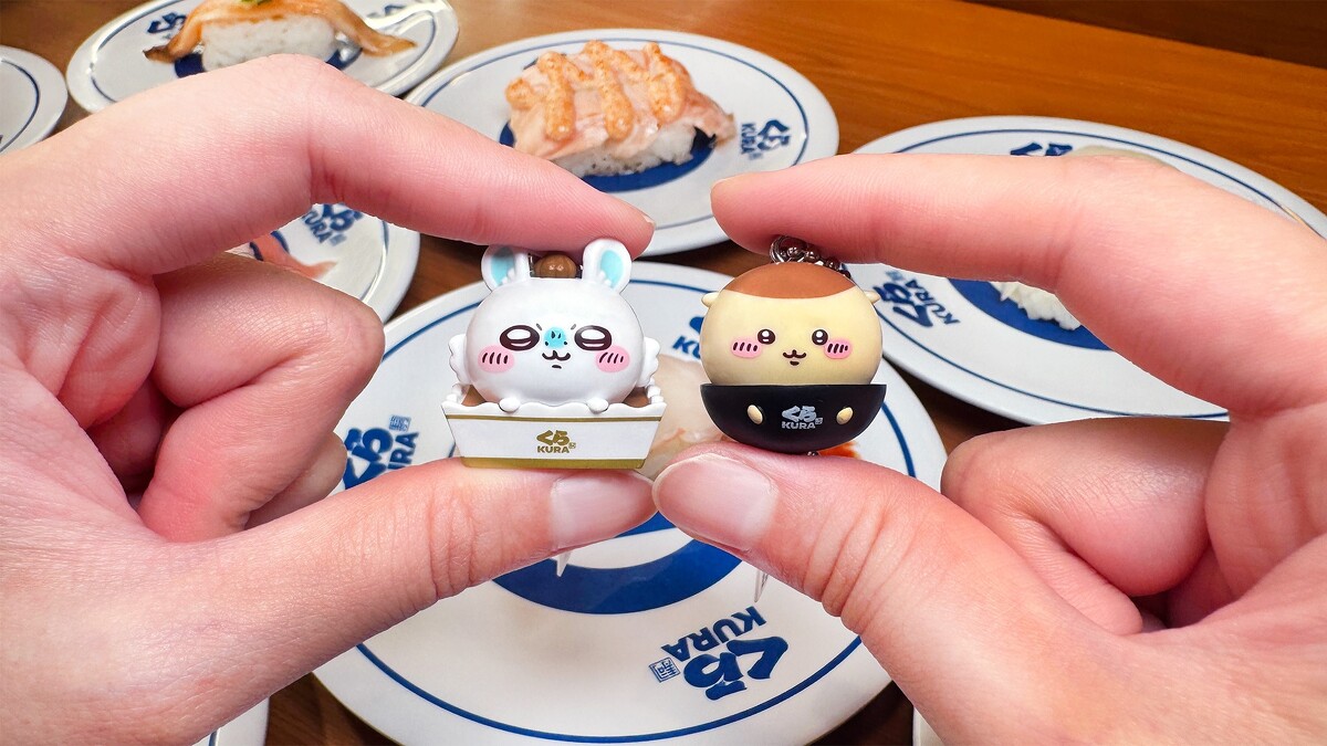 藏壽司 x 吉伊卡哇聯名扭蛋包含立體吊飾