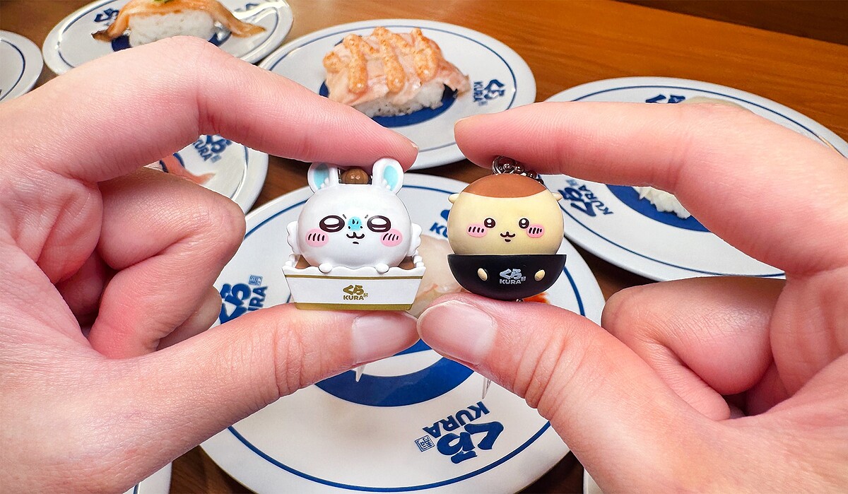 藏壽司 x 吉伊卡哇聯名扭蛋包含立體吊飾