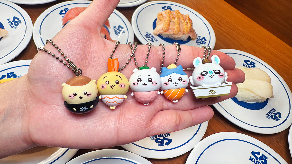 藏壽司 x 吉伊卡哇聯名扭蛋5款吊飾