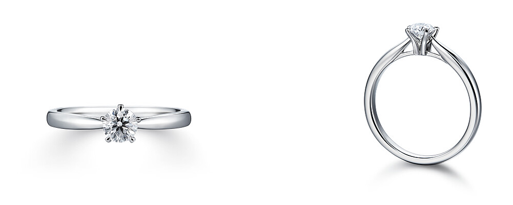 CHLORIS鉑金訂婚鑽戒。