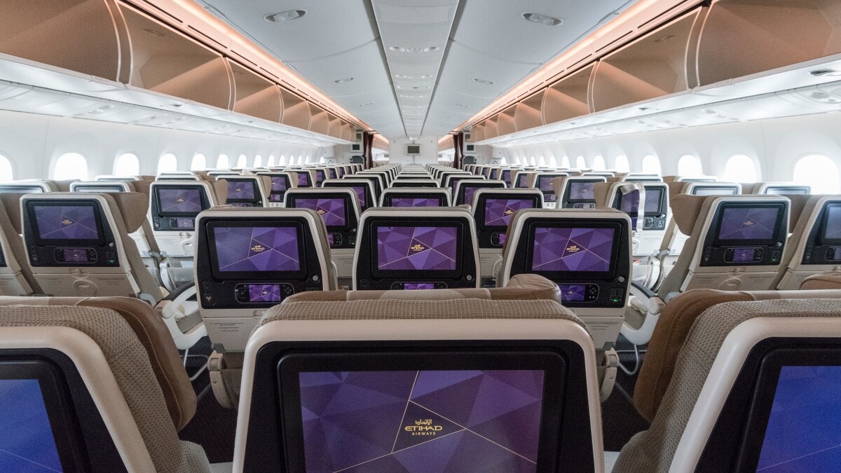 阿提哈德航空「波音787-9」客艙