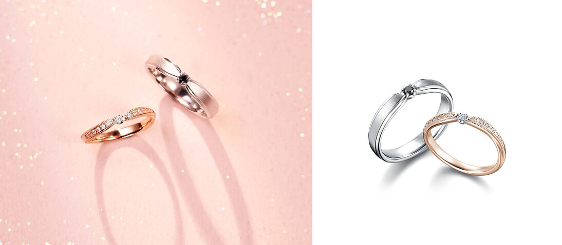 SUBARUBOSHI昴星雙金結婚對戒。