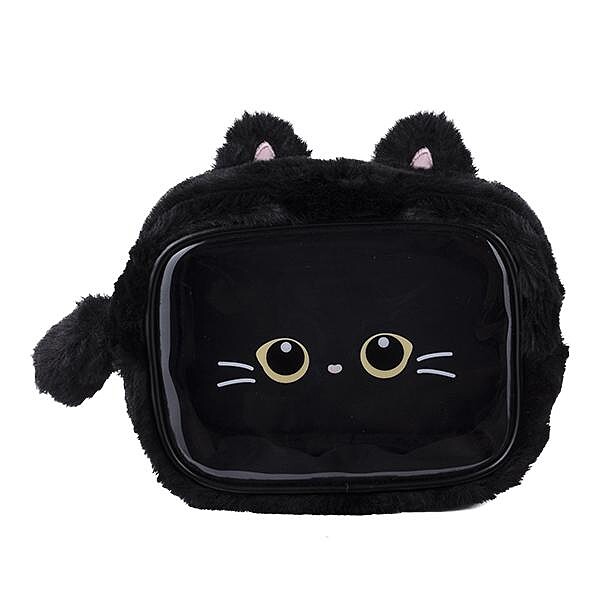 星眸黑貓透明收納包