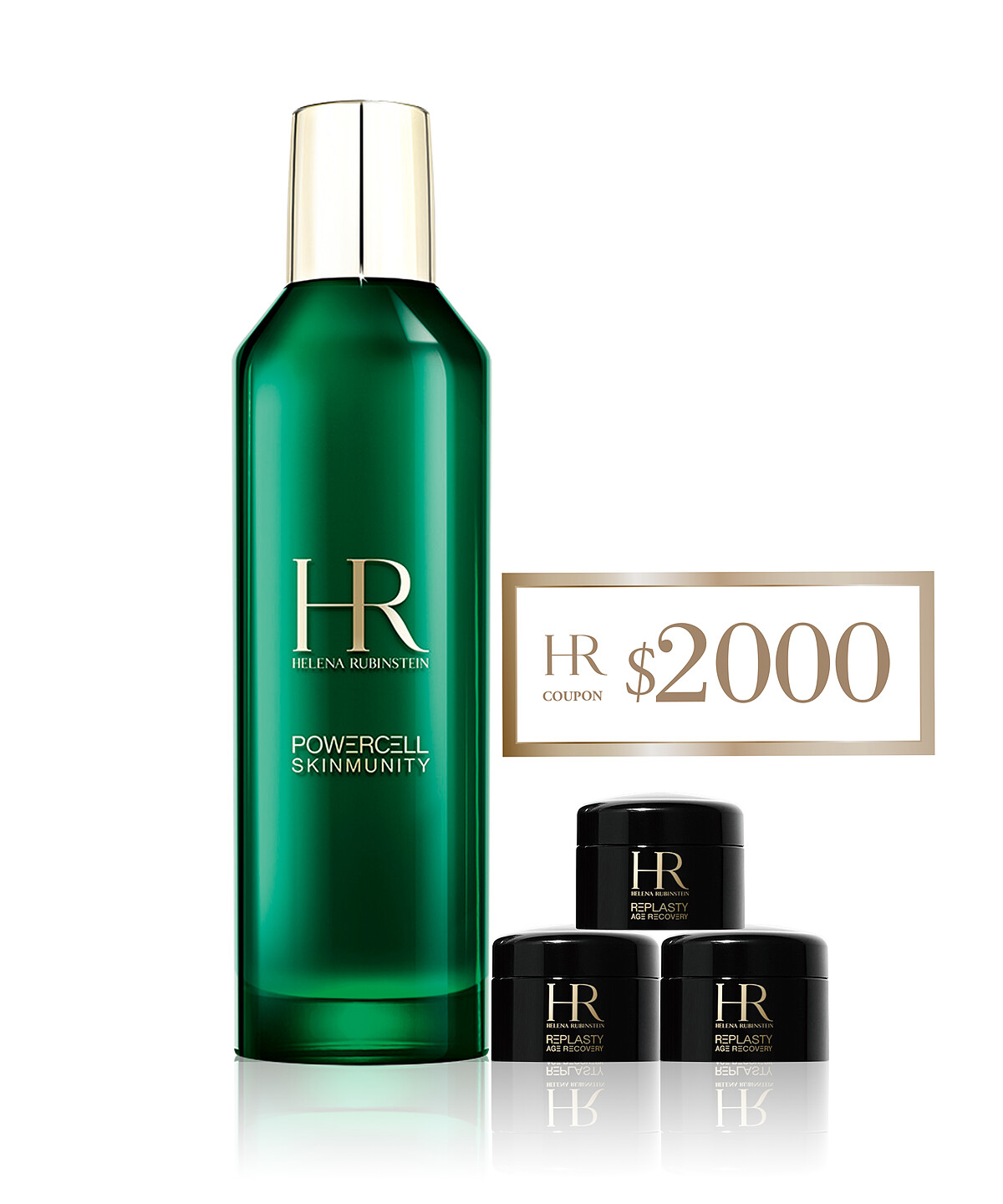 圖片來源:HR赫蓮娜|HR赫蓮娜2025預購會8萬滿額贈-植萃綠寶修護精華露200ml、黑繃帶修護乳霜 5ml*3、NT$2,000折價券