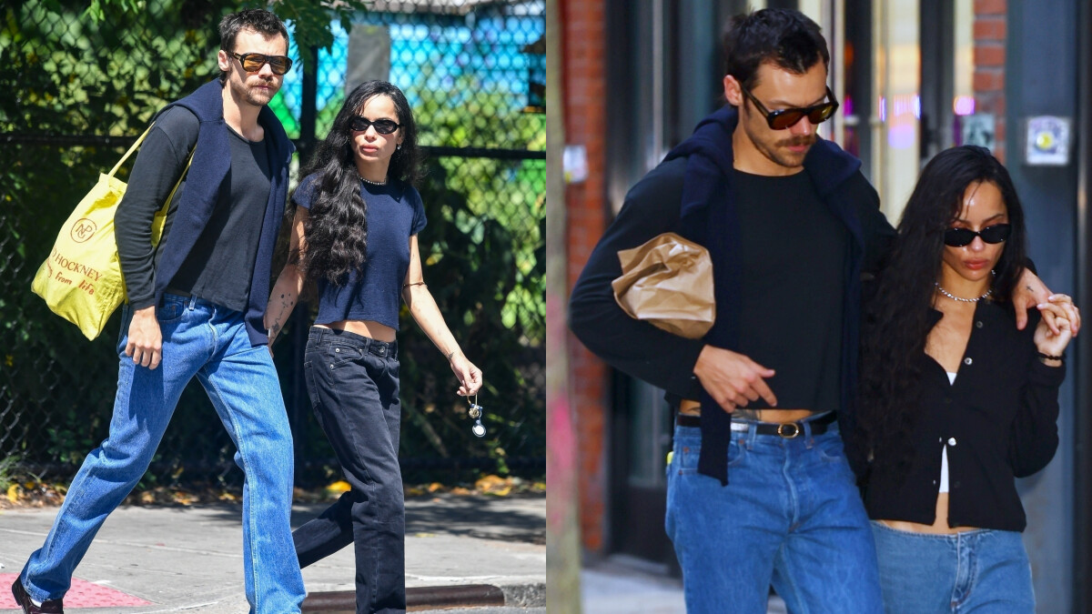 Harry Styles和Zoë Kravitz交往了？牽手搭肩情侶般同框，還和女方父親共進午餐