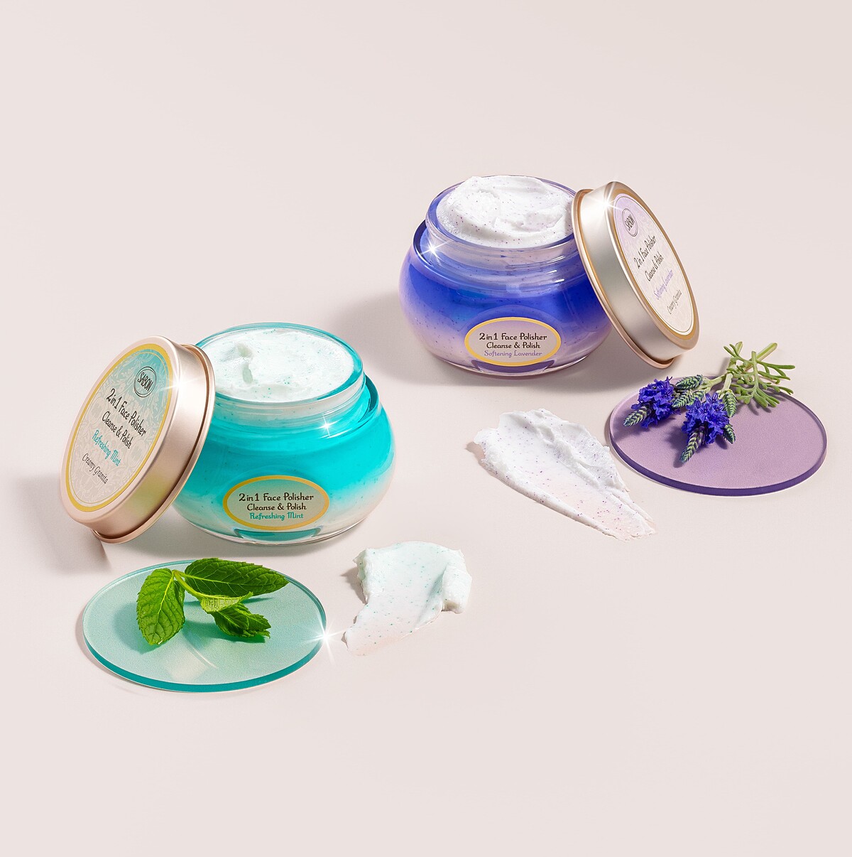 不含：二合一臉部磨砂潔顏凝露-清新迷迭香125ml、二合一臉部磨砂膏 60ml (條裝)、光采煥顏三效死海泥面膜50ml。*品項不得重複