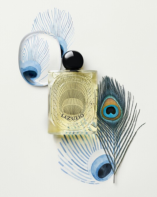 Diptyque青黛琉璃淡香精LAZULIO形象圖。