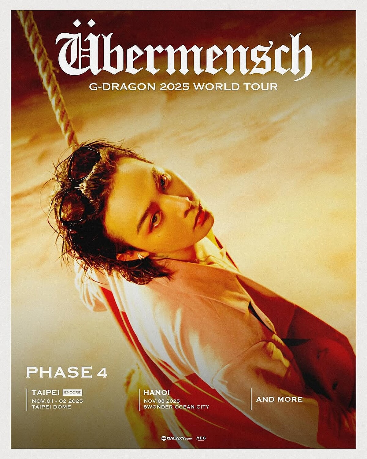 GD將在11月台北大巨蛋開唱 Photo / Instagram@fanplusonedotcom