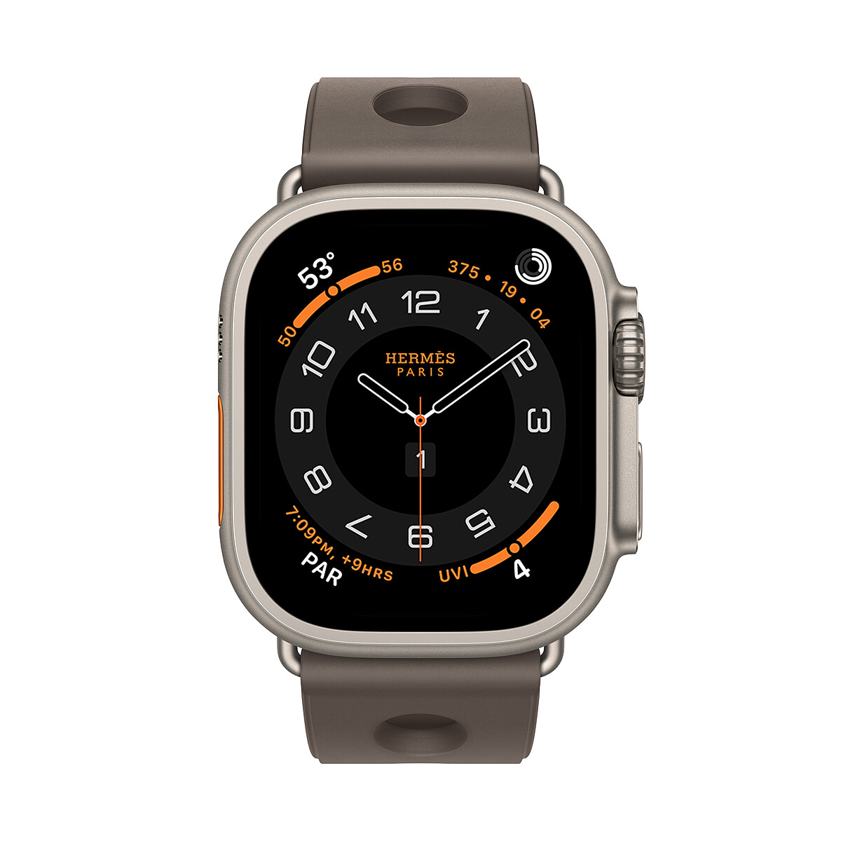 APPLE WATCH HERM&Egrave;S ULTRA 3橡膠錶帶款