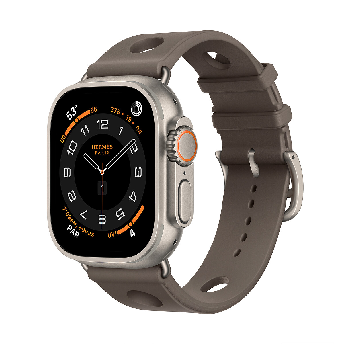 APPLE WATCH HERM&Egrave;S ULTRA 3橡膠錶帶款