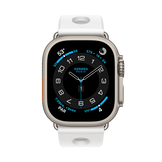 APPLE WATCH HERM&Egrave;S ULTRA 3橡膠錶帶款