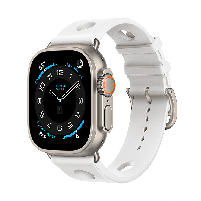 APPLE WATCH HERM&Egrave;S ULTRA 3橡膠錶帶款