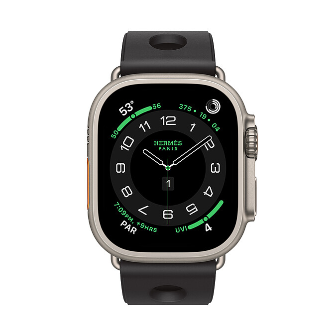 APPLE WATCH HERM&Egrave;S ULTRA 3橡膠錶帶款