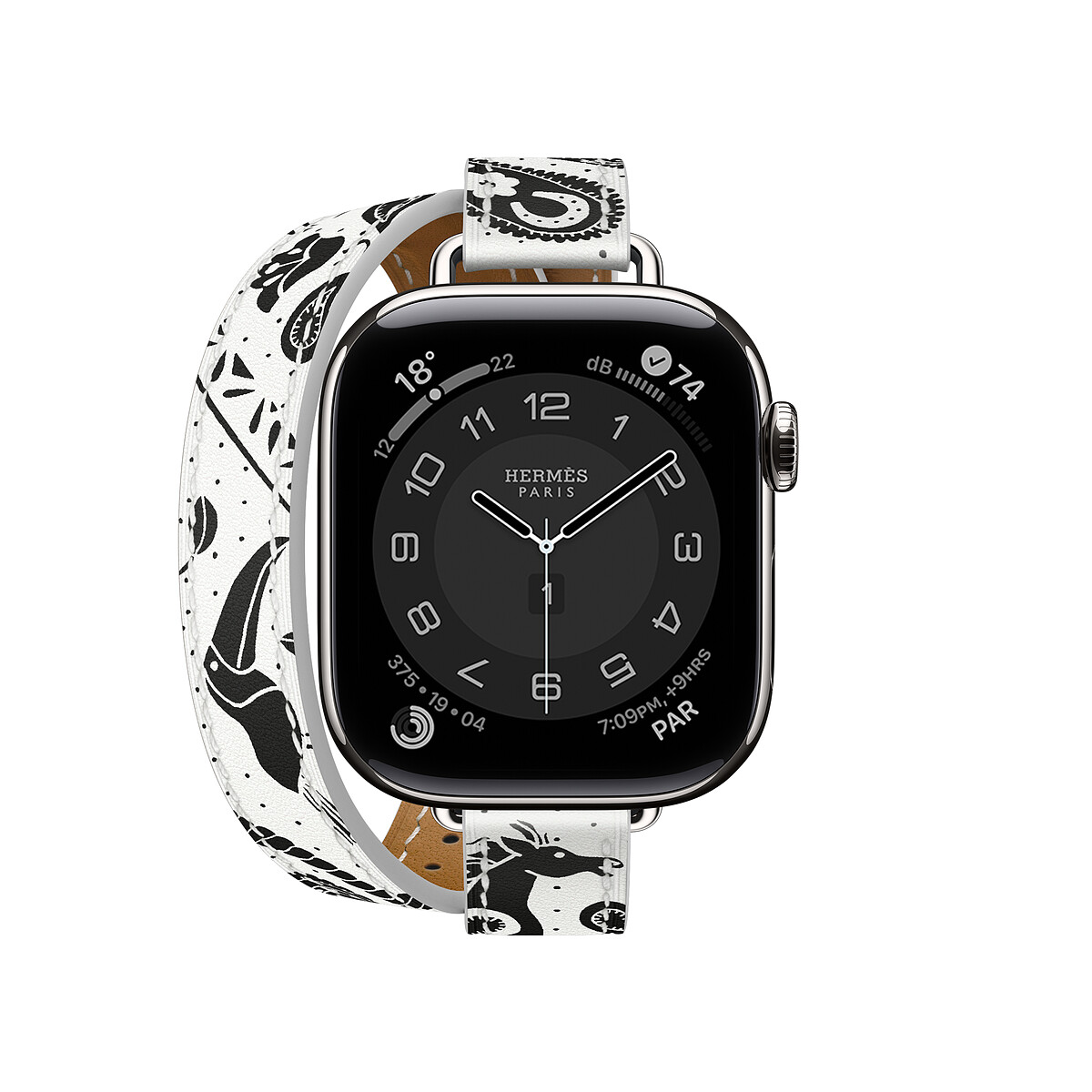 Apple Watch Herm&egrave;s Series 11 推出 Animaux Bandana 動物絲巾錶帶款