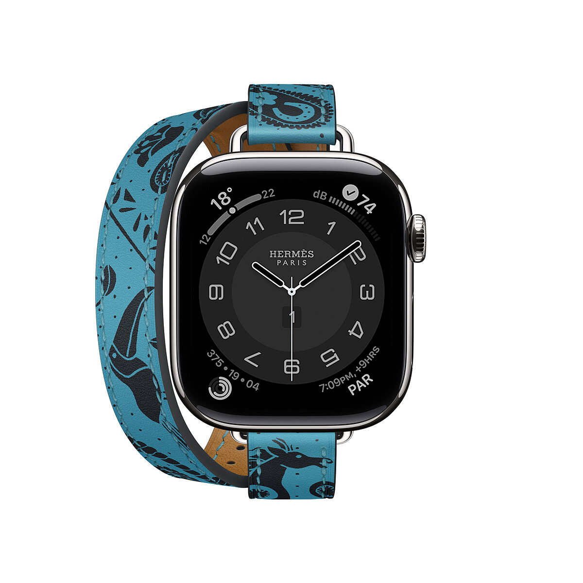 Apple Watch Herm&egrave;s Series 11 推出 Animaux Bandana 動物絲巾錶帶款
