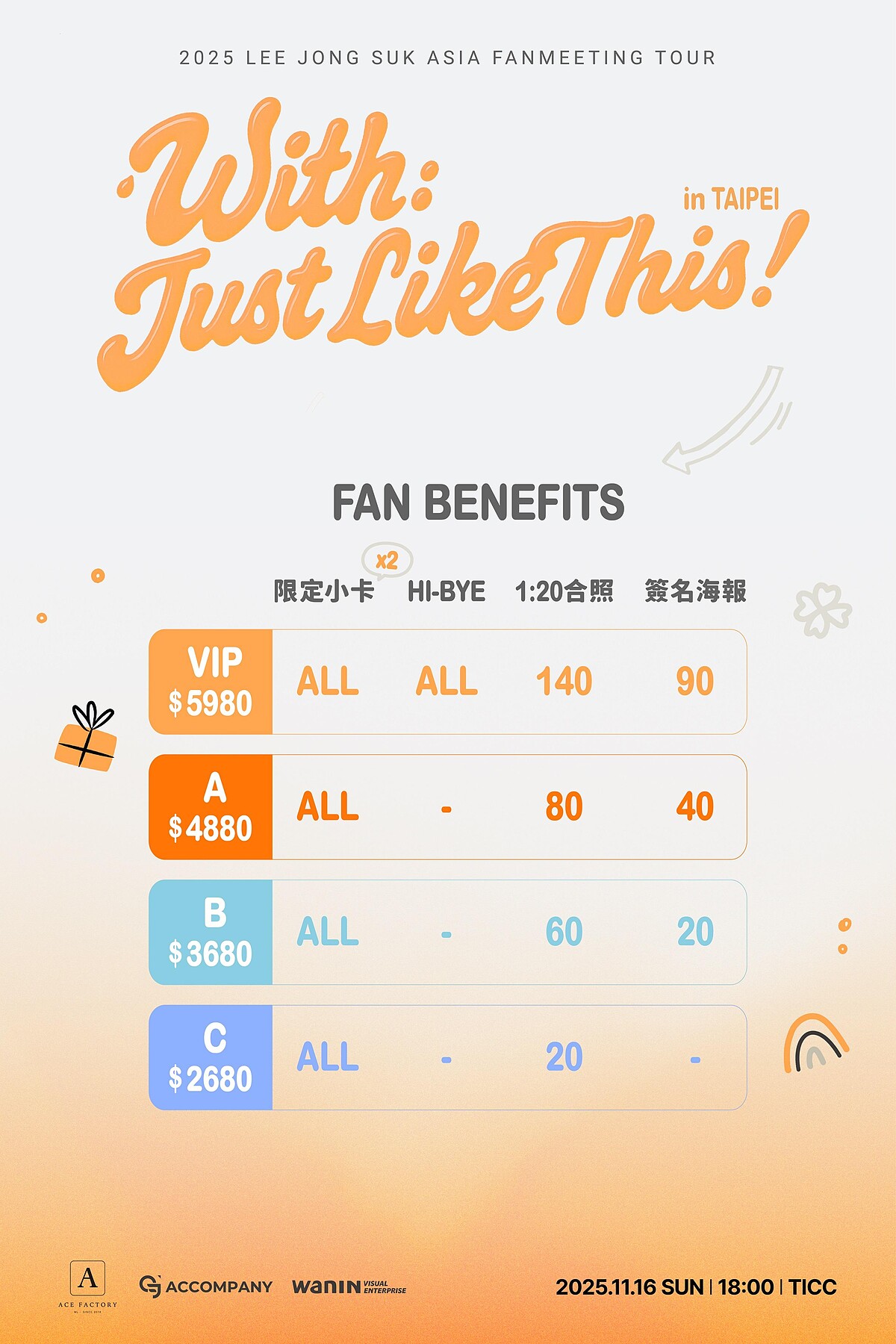 李鍾碩見面會粉絲福利 Photo / 網銀國際影視