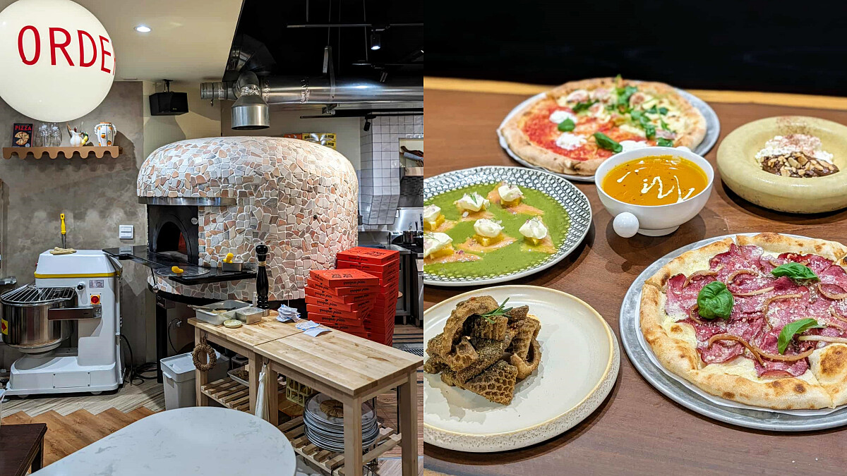 瓜瓜義式・窯烤披薩引進義大利窯烤爐，90秒內便能製作南義風披薩