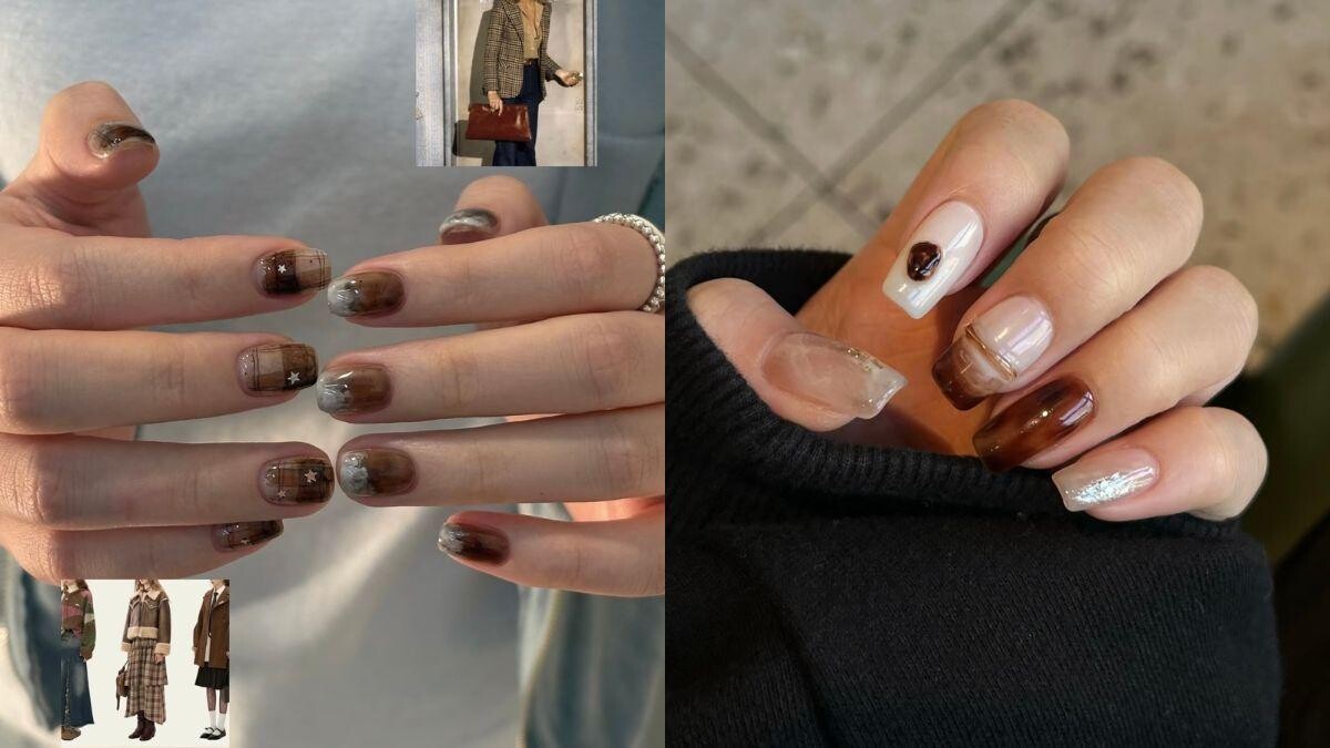 2026美甲推薦「琥珀美甲」25款造型範本，把溫潤光澤戴在指尖！