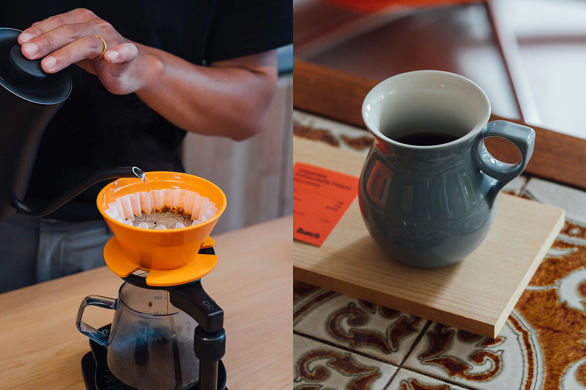 供應手沖咖啡。