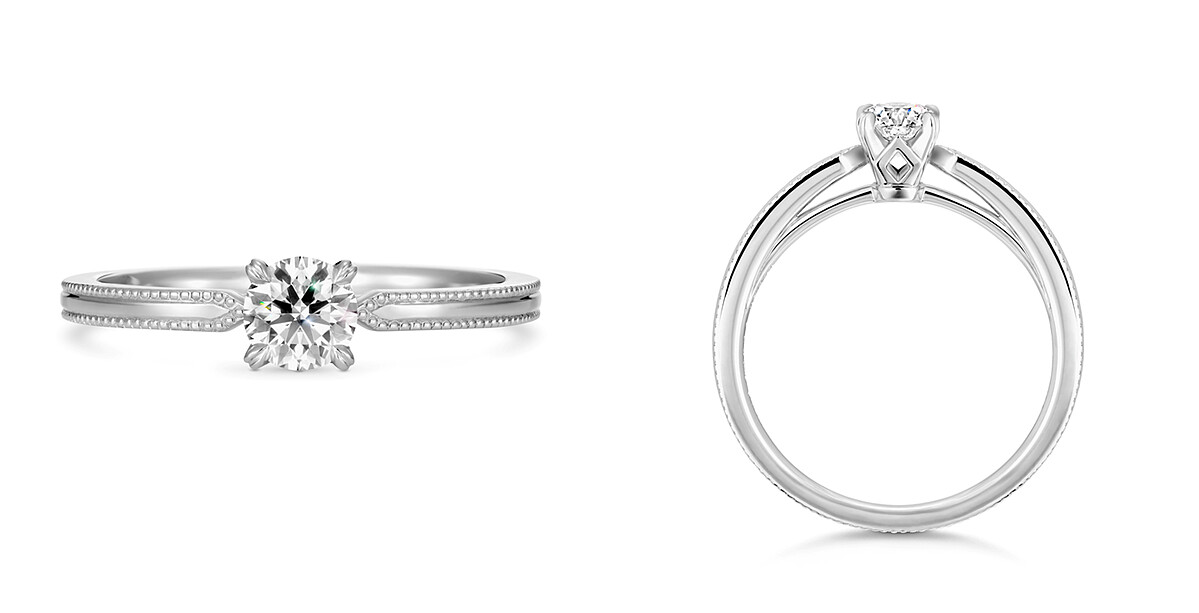 圖說：Celestelle訂婚戒指，鉑金及鑽石