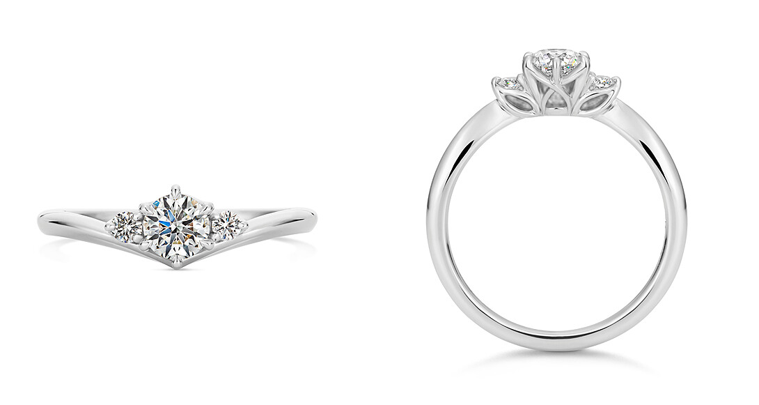 圖說：Sostenere訂婚戒指，鉑金及鑽石