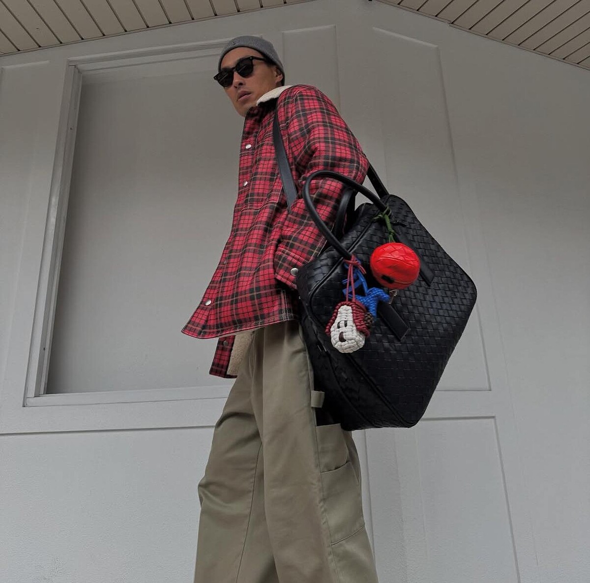 楊祐寧同款 Bottega Veneta GETAWAY 編織皮革旅行提袋