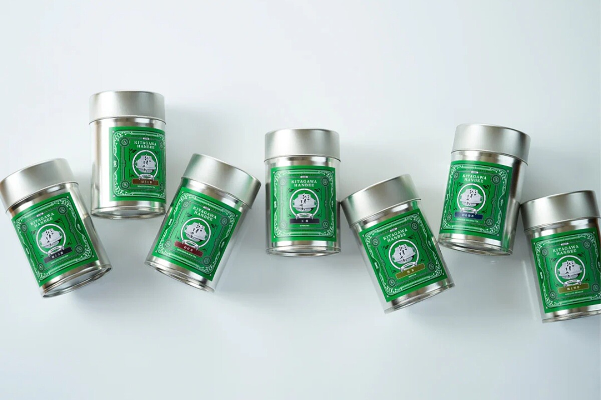 「北川半兵衛」的茶罐商品。