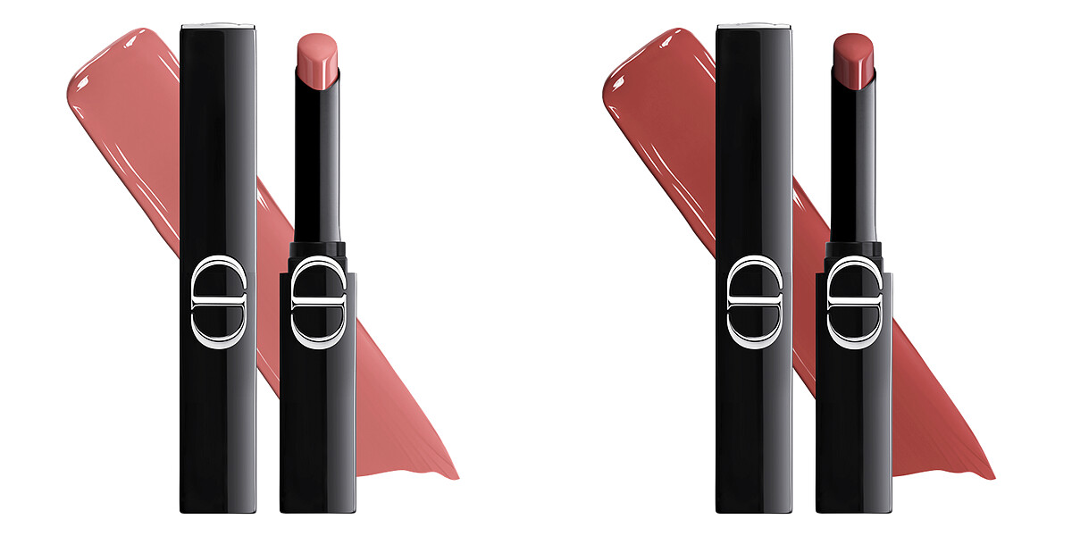 迪奧巨星持色唇膏 (左) #120經典玫瑰、(右) #390紅毯玫瑰。