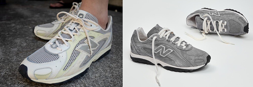 左：登上巴黎時裝周AURALEE 204L、右：Basketcase聯名限定204L