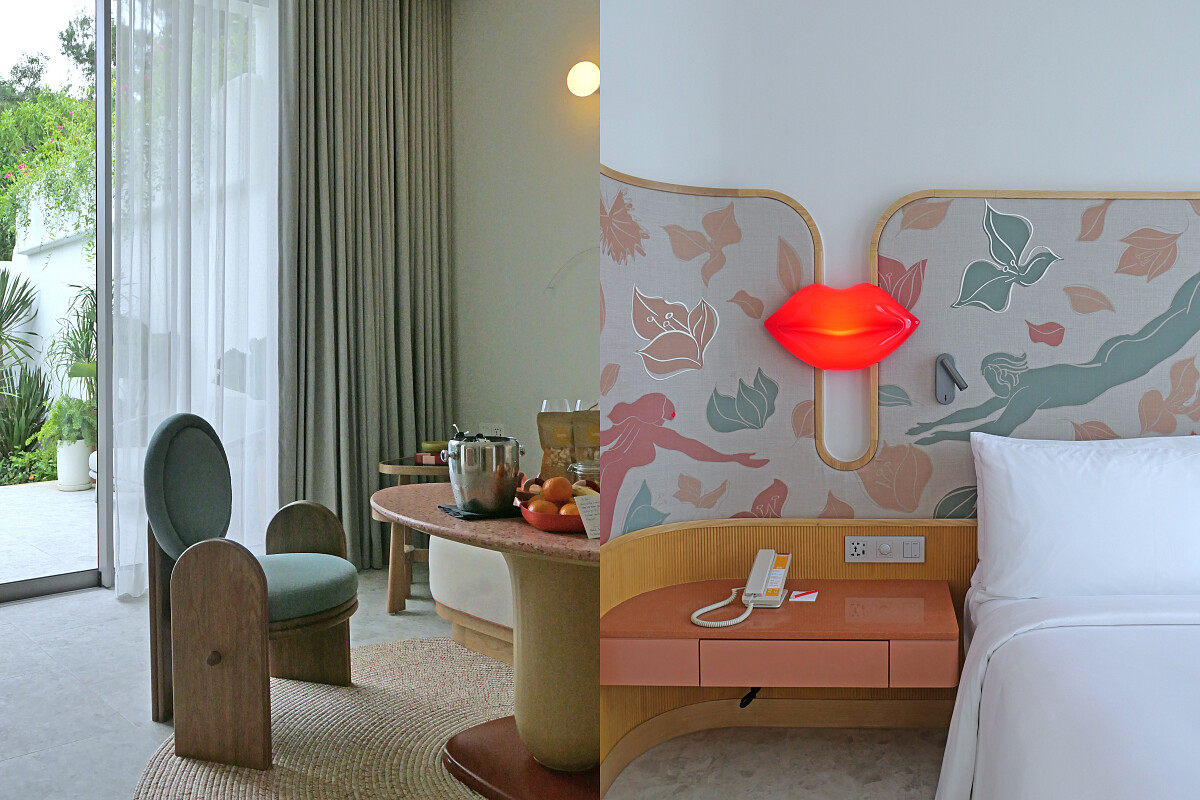 家具多以圓潤的線條為主。