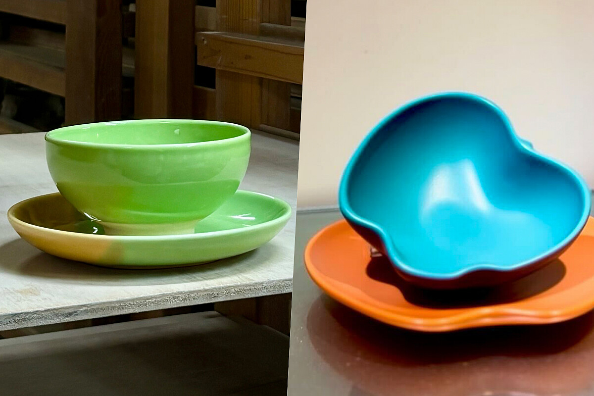 由八家鶯歌陶瓷品牌為餐宴打造器皿。